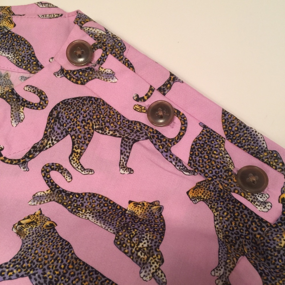 JCREW LEOPARD TOP SZ M - Picture 7 of 9